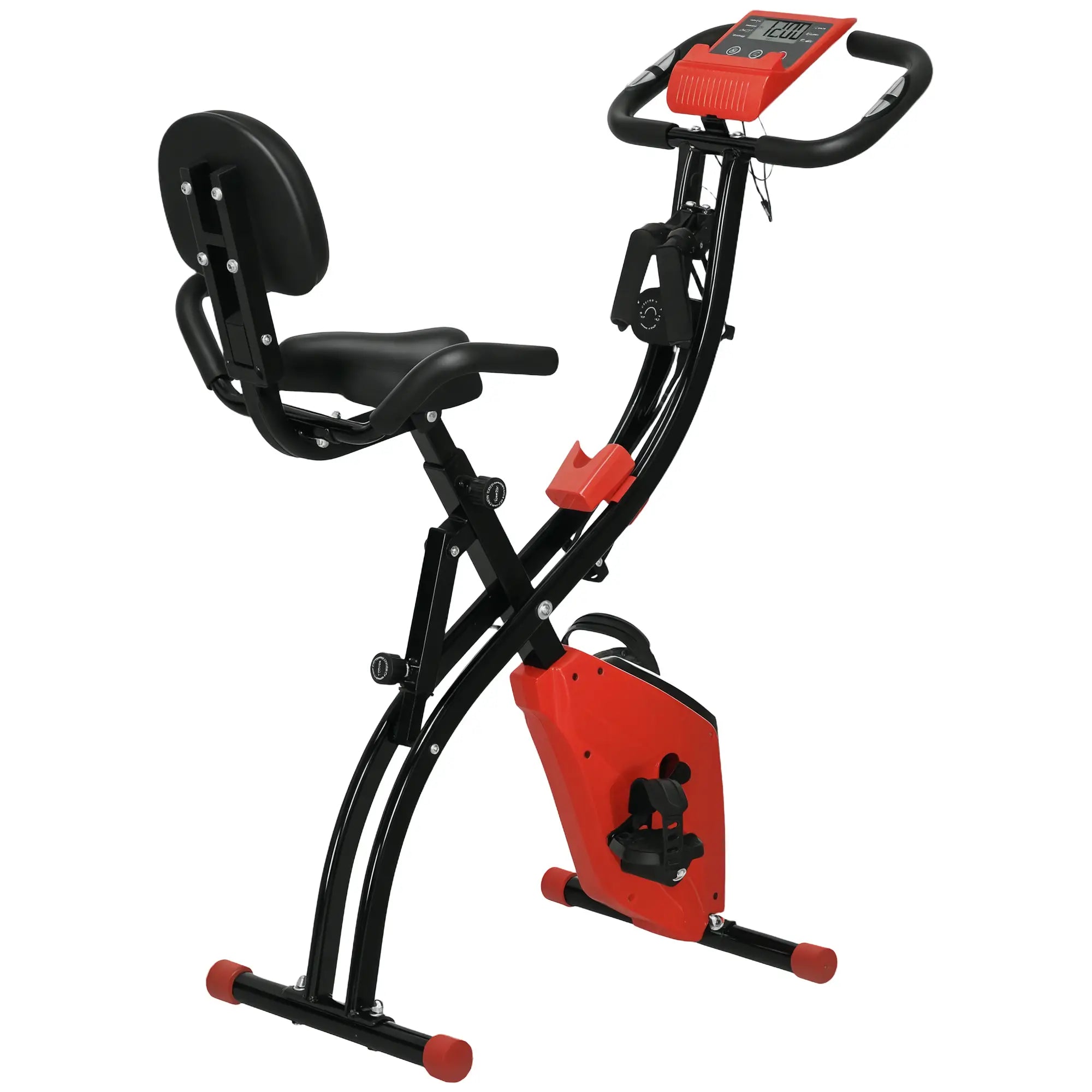 3 in 1 Folding Exercise Bike, 8-Level Magnetic Resistance, Adjustable Seat, Red Exercise & Stationary Bikes at Gallery Canada