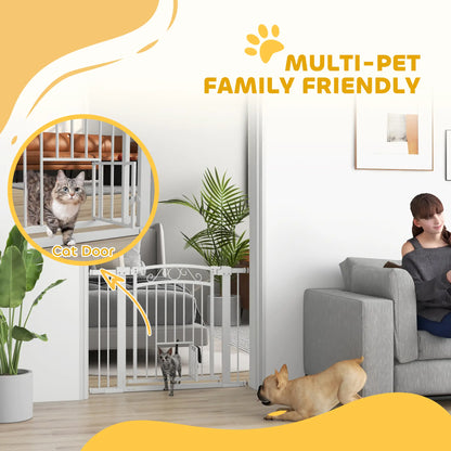 Walk Through Dog Gate, Small Pet Door, Auto Close, 30"-41" W x 30" H Houses, Kennels & Pens at Gallery Canada