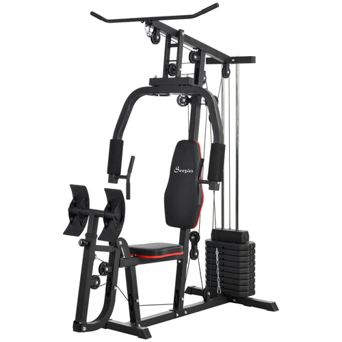 Home Gym Weights Machine, Multi Gym Lat Pulldown, Leg Workout, 99lbs