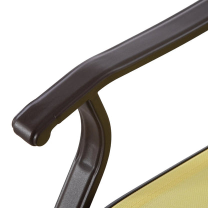 Outdoor Glider Chair, Steel Frame Mesh Fabric, Beige Outdoor Gliders at Gallery Canada