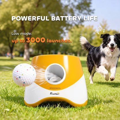 Automatic Dog Ball Launcher With 5 Etpu Balls, Orange