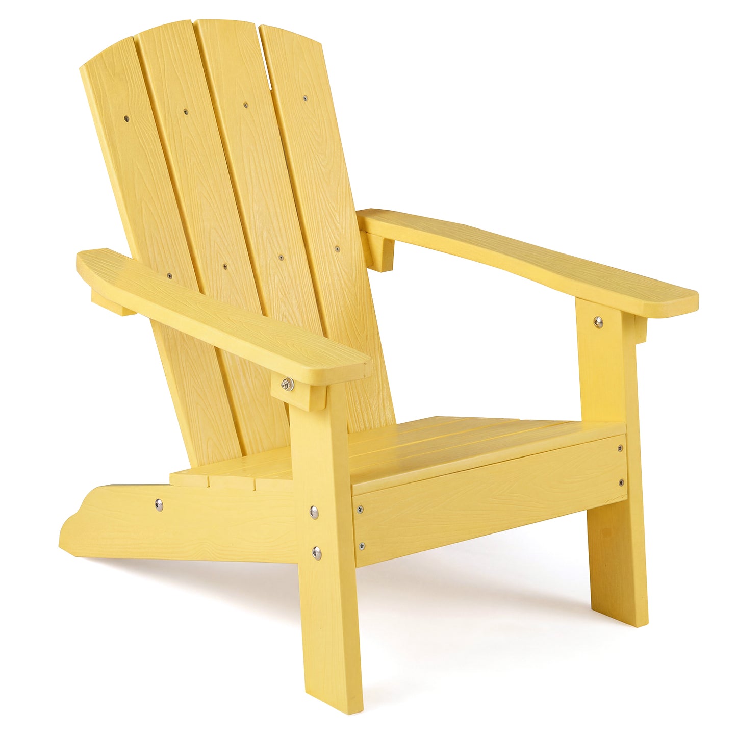 All-Weather HDPE Kids Adirondack Chair, High Backrest, Yellow Kids Chairs & Seating at Gallery Canada