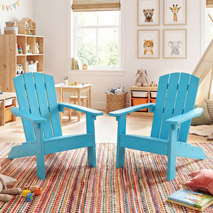 Kids Adirondack Chair, HDPE, All-Weather, Turquoise Kids Chairs & Seating at Gallery Canada