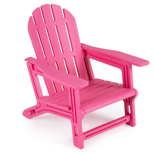 Kids Outdoor Patio Seating, Ergonomic, Pink Adirondack Chairs Pink at Gallery Canada