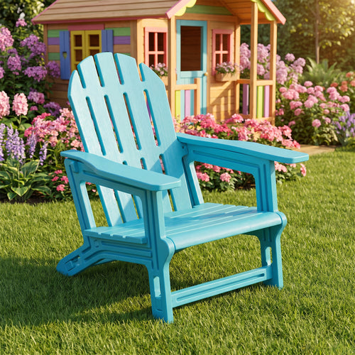 Kids Outdoor Patio Seating, Ergonomic, Turquoise