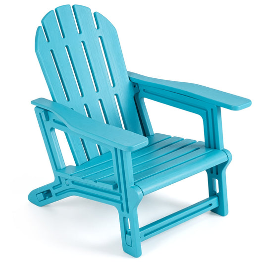 Kids Outdoor Patio Seating, Ergonomic Design, Turquoise Adirondack Chairs Turquoise at Gallery Canada