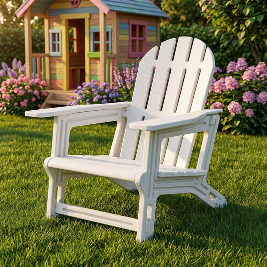 Kids Outdoor Patio Seating, White Adirondack Chairs White at Gallery Canada