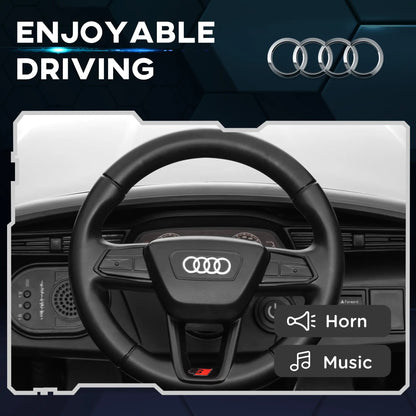 12V Kids Electric Car, Audi Q8 E-Tron Sportback, Remote Control, White Electric Toy Cars at Gallery Canada