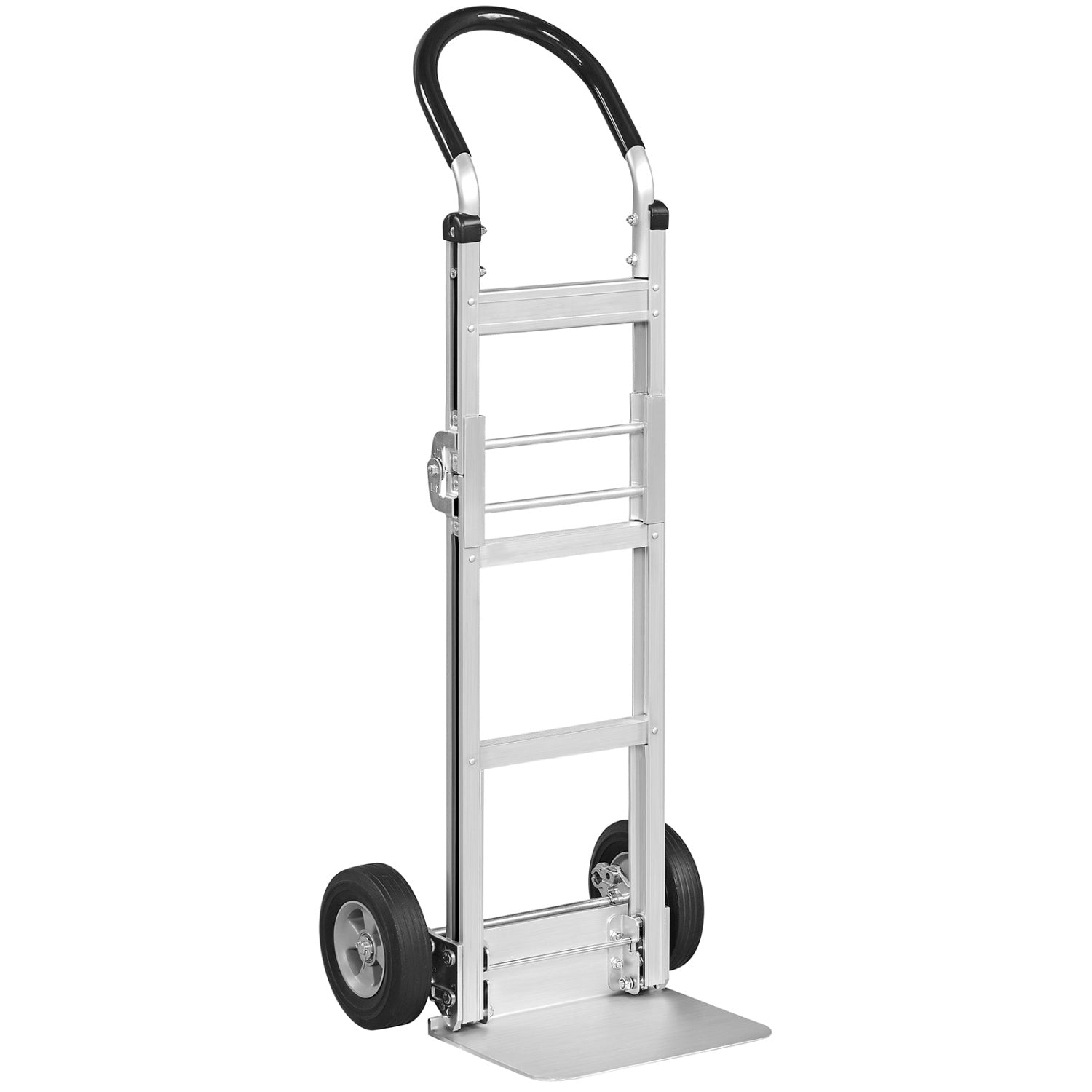 Aluminum Dolly Cart, 2 Rubber Wheels, Ergonomic Handle, Silver Garages at Gallery Canada