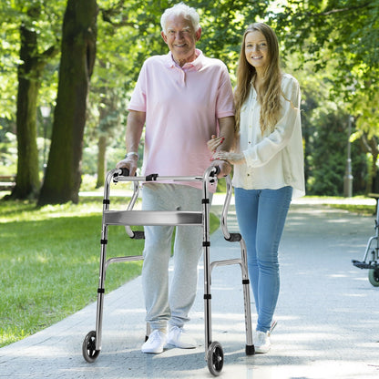 Heavy-Duty Aluminum Folding Walker, Gray Walkers & Rollators at Gallery Canada