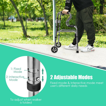 Heavy-Duty Aluminum Folding Walker, Gray Walkers & Rollators at Gallery Canada