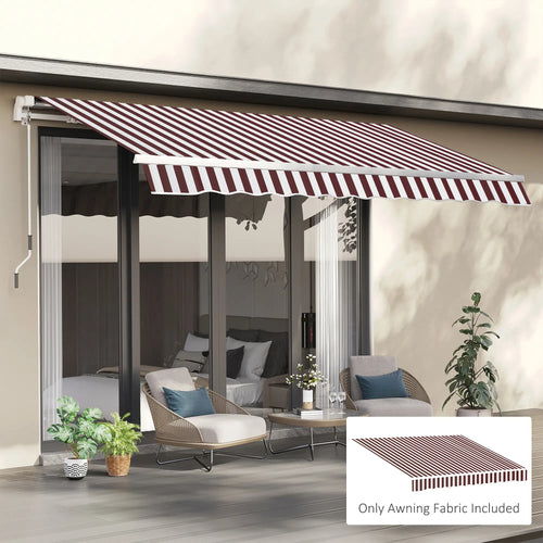 9' x 8' Outdoor Sunshade Canopy, UV Protection, White, Red
