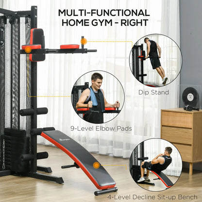 Home Gym Equipment, Workout Station with Bench, Push Up Stand, Dip Station, 143lbs Power Towers at Gallery Canada