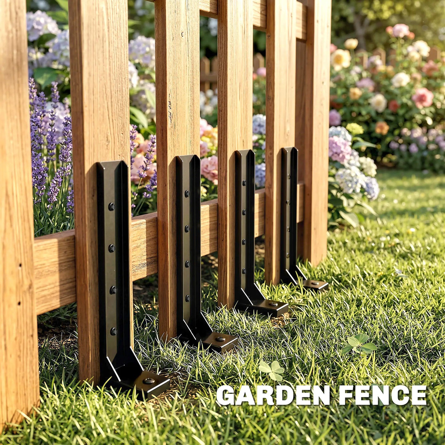 4 Pack 32" Steel Fence Post Repair Kit, Drill For Wooden Fences Garden Fences at Gallery Canada
