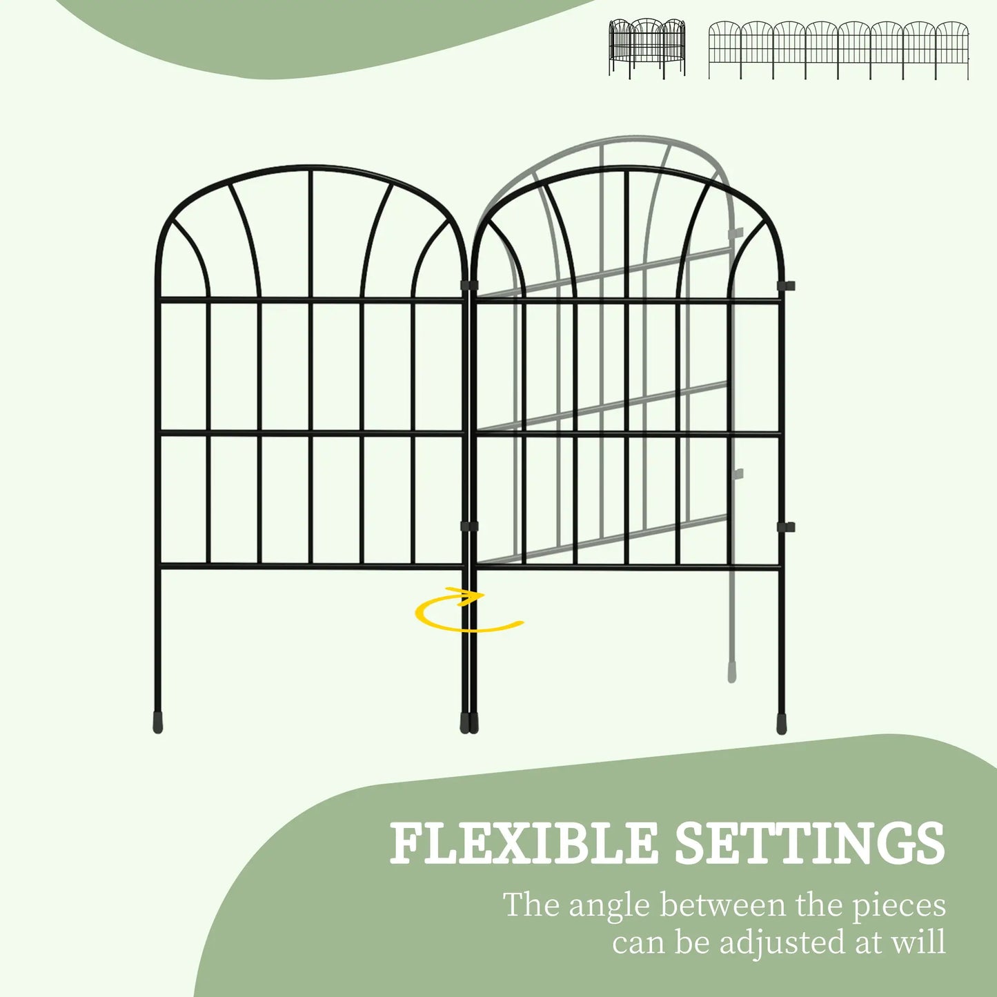 8 Pack Garden Fencing, Decorative Fence Panels, Animal Barrier, Flower Edging Garden Fences at Gallery Canada