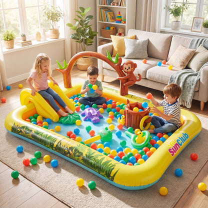 Animal Spray Pool With Slide, Multicolor Inflatable Water Slides at Gallery Canada
