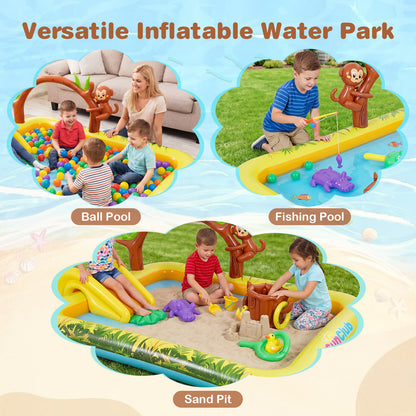 Animal Spray Pool With Slide, Multicolor Inflatable Water Slides at Gallery Canada