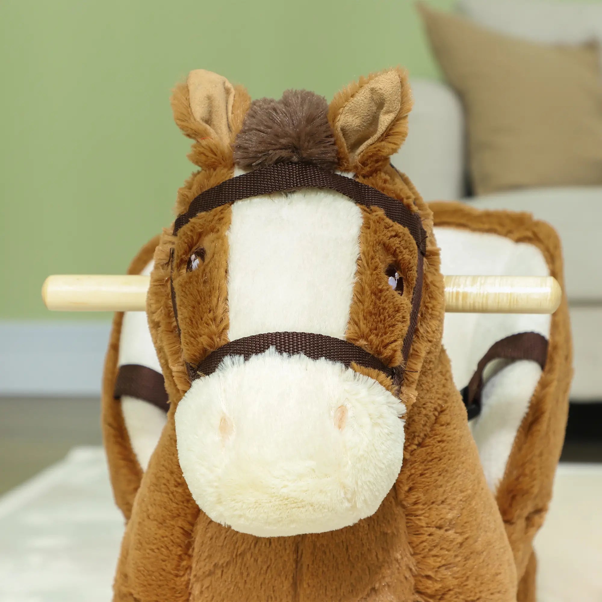 Plush Baby Rocking Horse, Animal Rocker for Toddlers 18-36 Months Rocking Horses at Gallery Canada