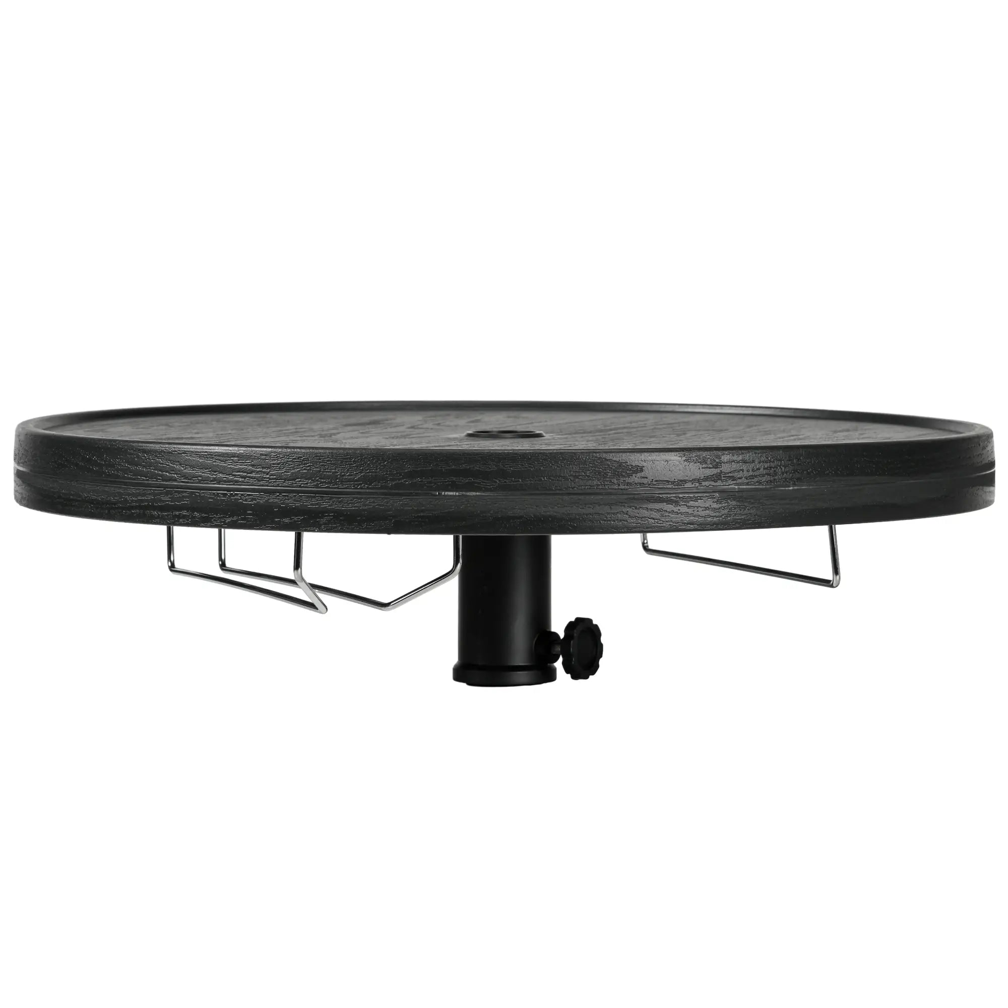 Beach Umbrella Table Tray, Wine Glass Holder, Foldable Towel Rack, 23.6