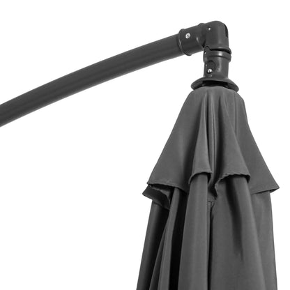9.7ft Offset Patio UmbrellaCantilever Parasol with Crank Handle, 8 Ribs and Cross Base for Outdoor, Sun Shade, Cream Offset Cantilever Umbrellas at Gallery Canada