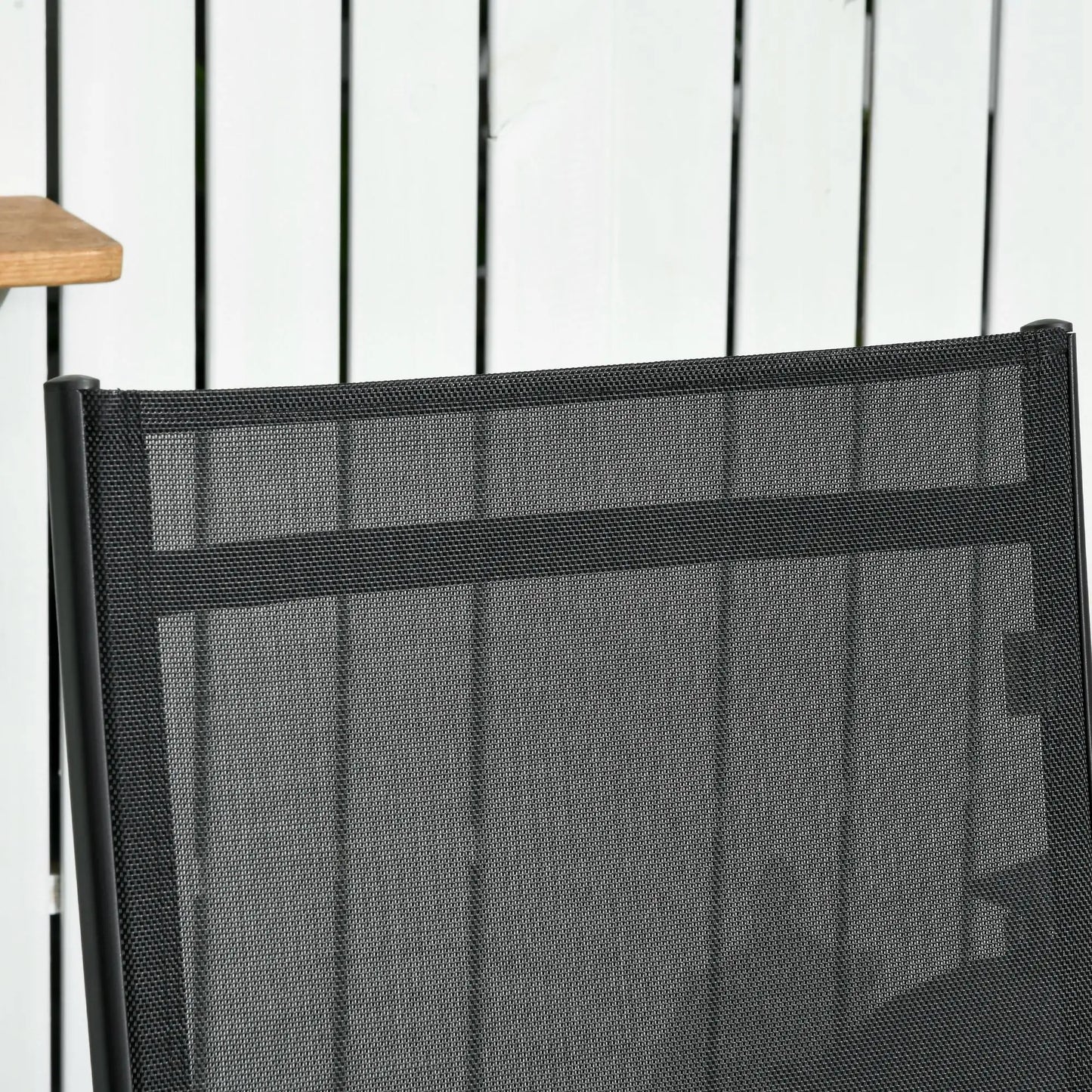 2PCs Lounge Chairs with Wheels, 5-Level Adjustable Backrest, White Lounger Chairs at Gallery Canada