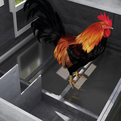 84'' Wooden Chicken Coop, Hen Hutch, Backyard Poultry Run Chicken Coops at Gallery Canada