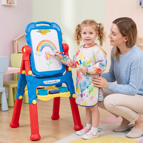 Art Easel for Kids, Adjustable Height, Blue