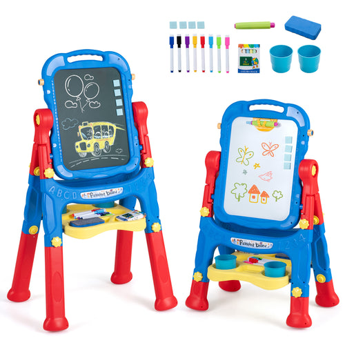 Art Easel for Kids, Adjustable Height, Blue
