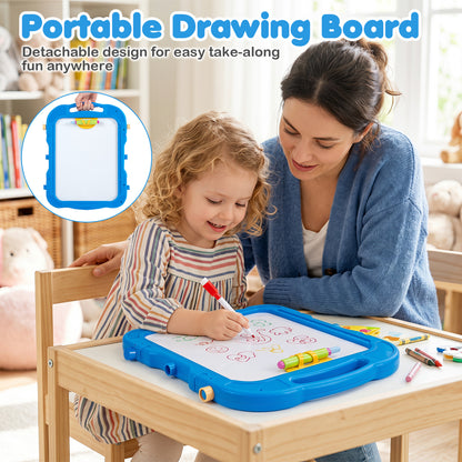 Art Easel for Kids, Adjustable Height, Blue