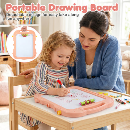 Art Easel for Kids, Adjustable Height, Pink