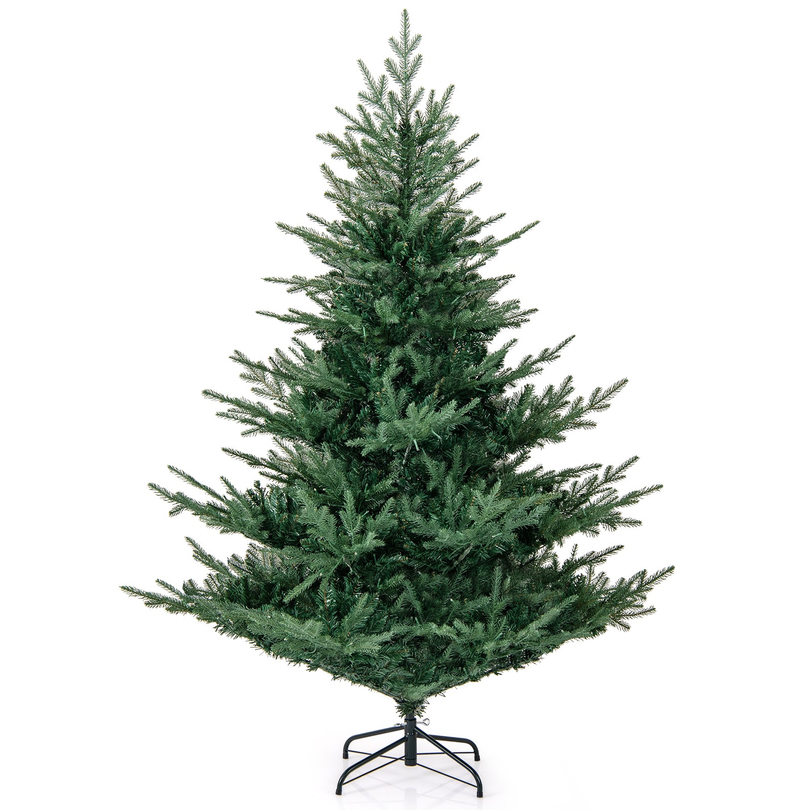 Artificial Christmas Tree with Branch Tips and Warm White LED Lights-6 Feet, Green Christmas Tree at Gallery Canada