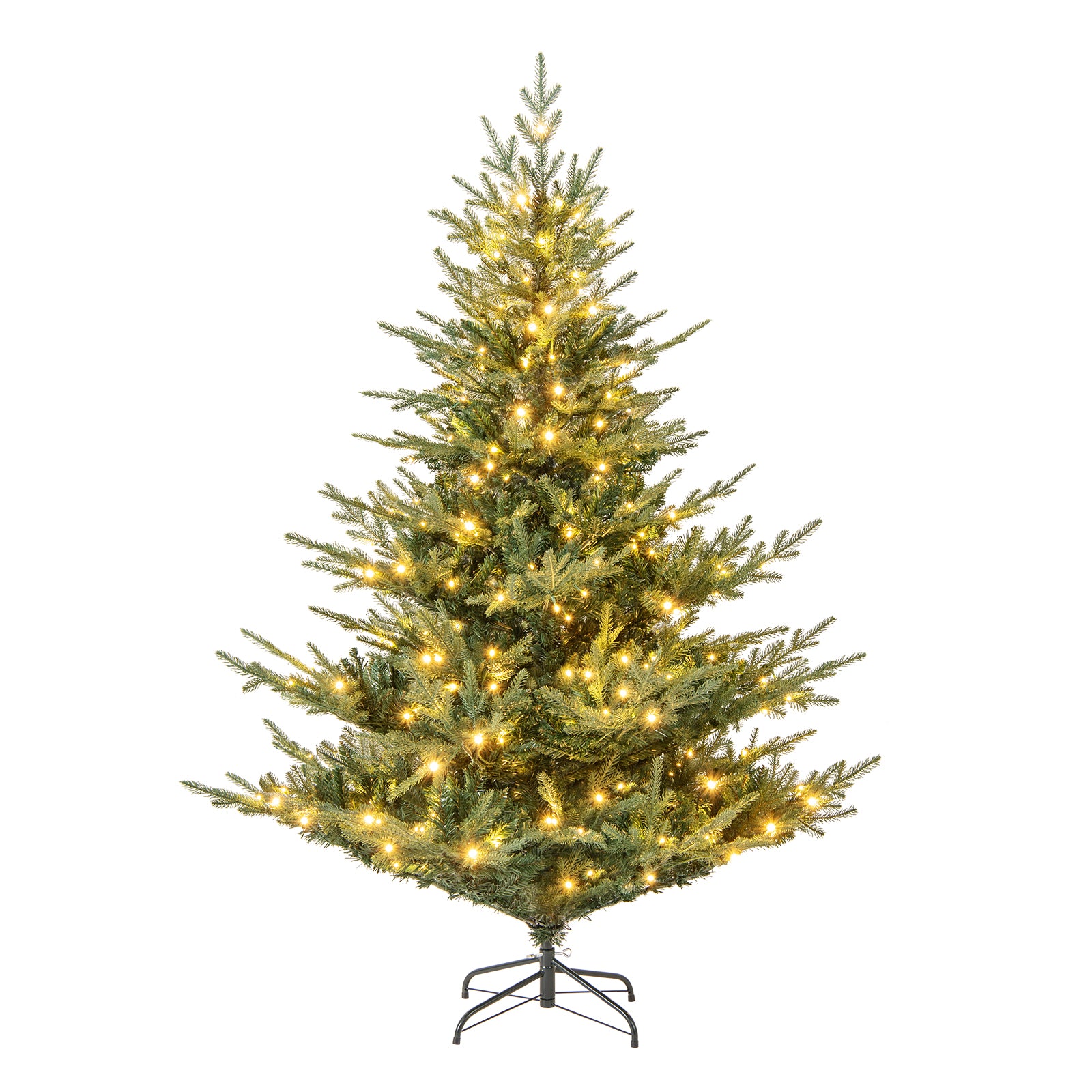 Artificial Christmas Tree with Branch Tips and Warm White LED Lights-6 Feet, Green Christmas Tree at Gallery Canada