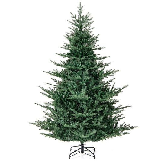 Artificial Christmas Tree with Branch Tips and Warm White LED Lights-7 Feet, Green Christmas Tree Options at Gallery Canada