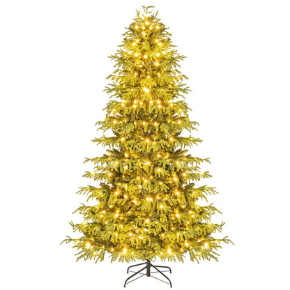 Artificial Christmas Tree with LED Lights and PVC Mixed Branch Tips-7, Green Christmas Tree Options at Gallery Canada