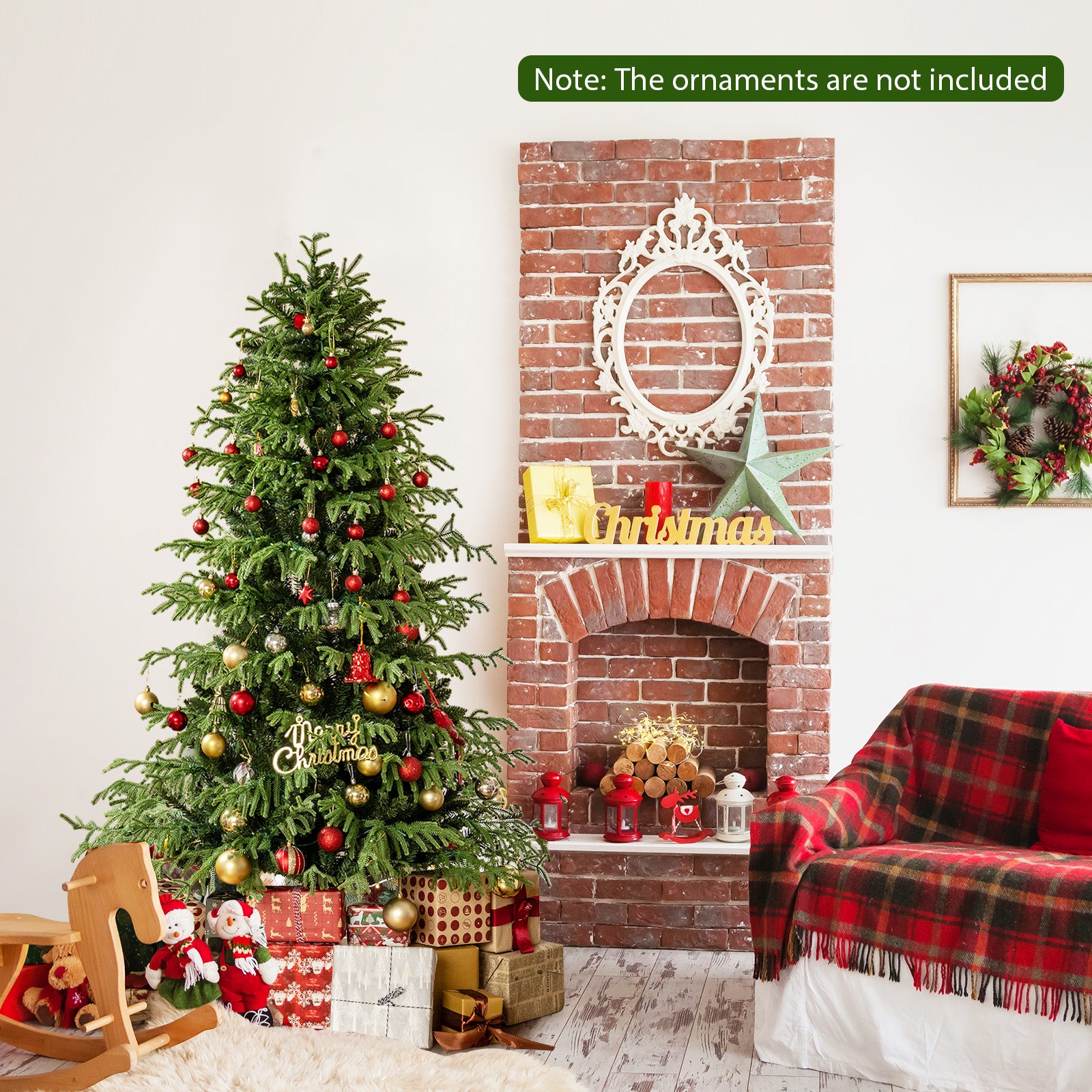 Artificial Christmas Tree, LED Lights, PVC Mixed Branch Tips, 6, Green Christmas Tree at Gallery Canada