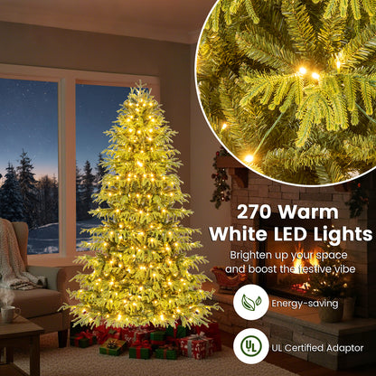 Artificial Christmas Tree, LED Lights, PVC Mixed Branch Tips, 6, Green Christmas Tree at Gallery Canada