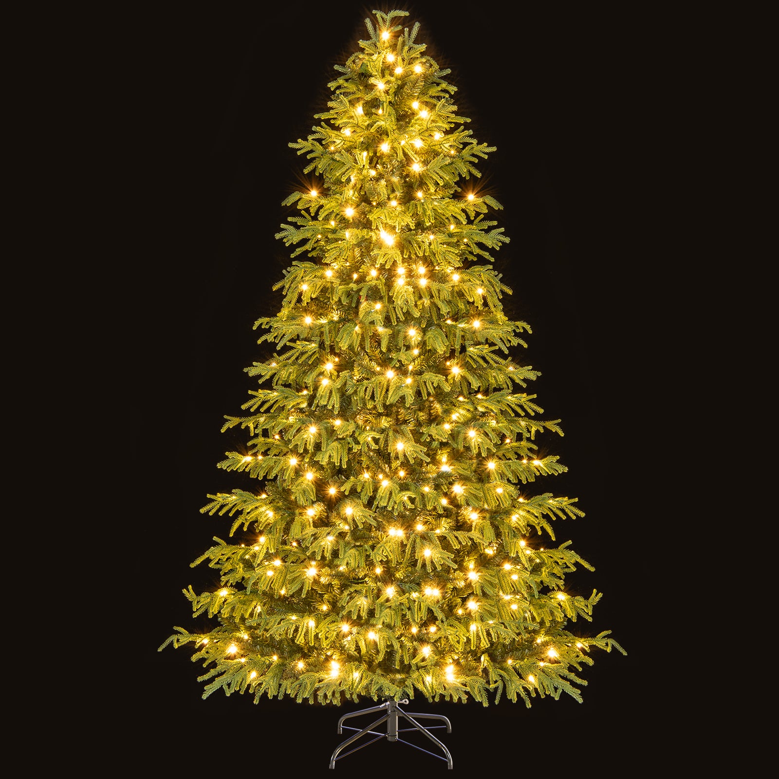 Artificial Christmas Tree, LED Lights, PVC Mixed Branch Tips, 7ft, Green Christmas Tree at Gallery Canada