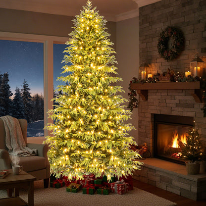 Artificial Christmas Tree With LED Lights, PVC Mixed Branch Tips, 8 Feet, Green Christmas Tree at Gallery Canada