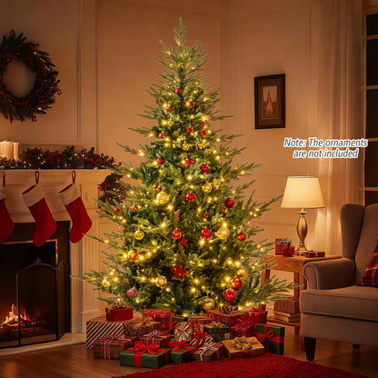 Artificial Christmas Tree, 7 Feet, Warm White LED Lights, Green Christmas Tree at Gallery Canada