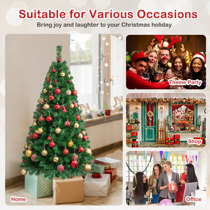 Artificial PVC Hinged Christmas Tree, 5 ft, Metal Stand, Green Christmas Tree at Gallery Canada