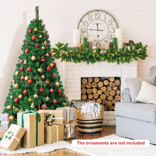 Artificial PVC Hinged Christmas Tree, 6 ft, Green