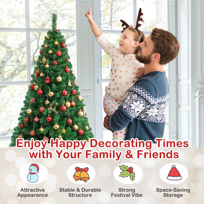 Artificial PVC Hinged Christmas Tree, 6 ft, Green Christmas Tree at Gallery Canada