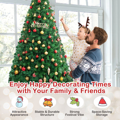 Artificial PVC Hinged Christmas Tree, 8 ft, Green Christmas Tree at Gallery Canada