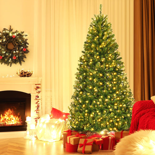 Artificial Hinged Christmas Tree, 6 ft, Green