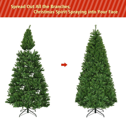 Artificial Hinged Christmas Tree, 7 ft, Green Christmas Tree at Gallery Canada