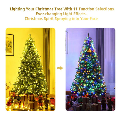 Artificial Hinged Christmas Tree, 7 ft, Green Christmas Tree at Gallery Canada