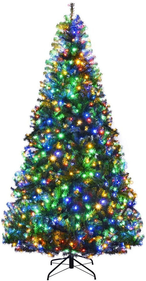 Artificial Hinged Christmas Tree, 8 ft, Green