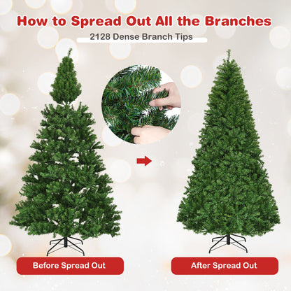 Artificial Hinged Christmas Tree, 8 ft, Green Christmas Tree at Gallery Canada