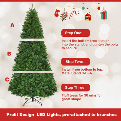 Artificial Hinged Christmas Tree, 8 ft, Green Christmas Tree at Gallery Canada