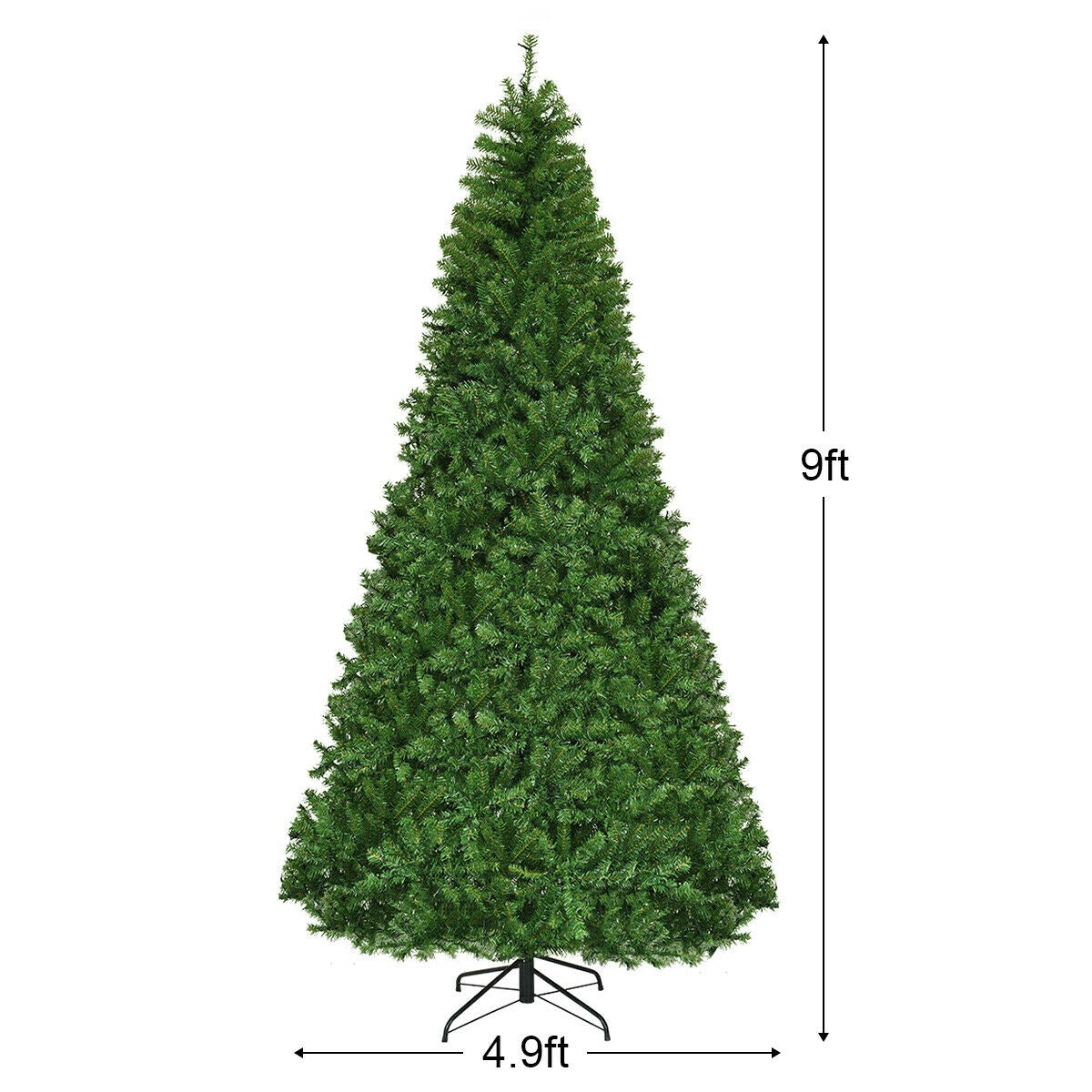 Artificial Hinged Christmas Tree, 9 ft, Green Christmas Tree at Gallery Canada